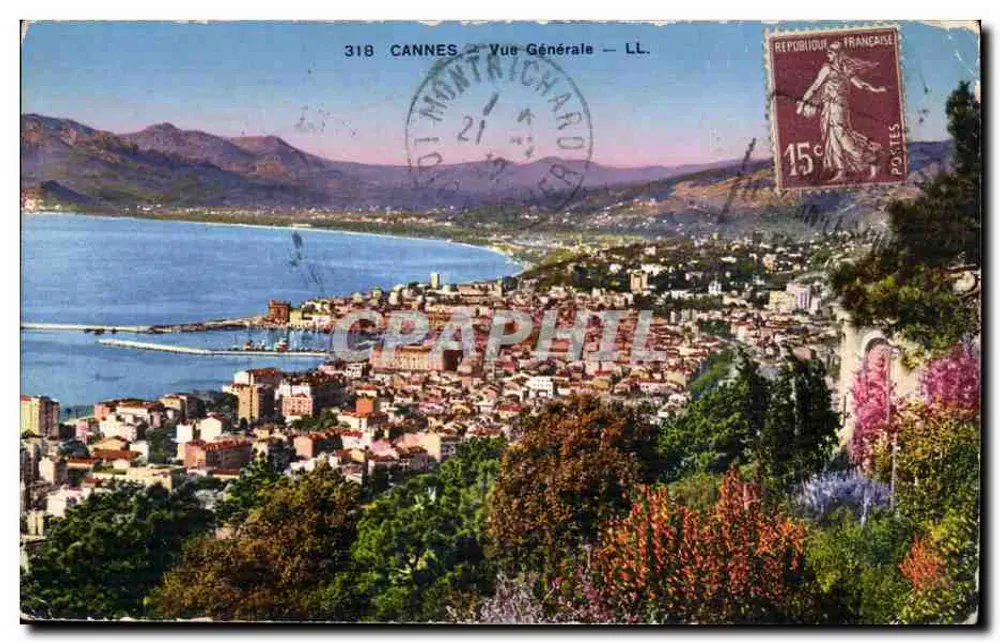 CANNES — Vista Geral — LL. — Editor LL. n° 318 - Frente