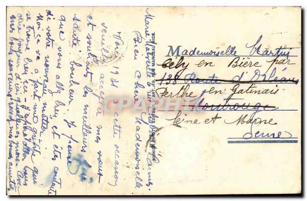 CANNES — A Praia, R.M. — Edição R.M. n° 532 - Verso