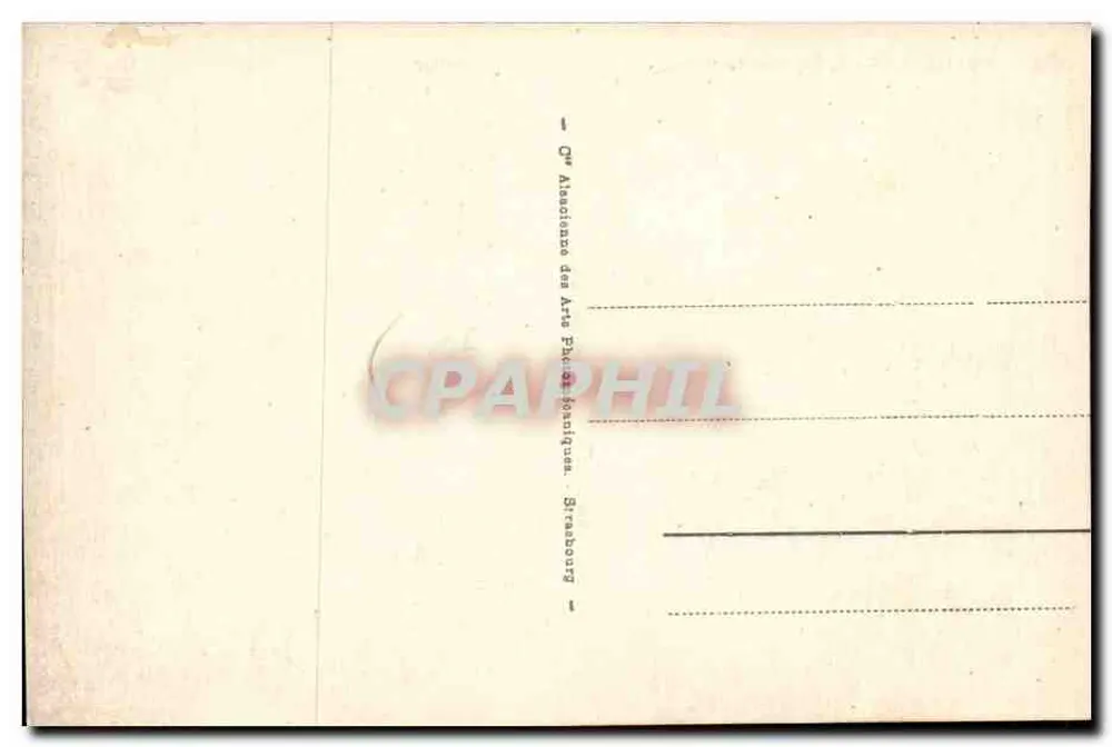 CANNES - Die Esplanade der Alliierten und der Mont Chevalier — Antike Ansichtskarte n°193, herausgegeben von der 1. Vereinigung für Photographische Künste, Straßburg - Rückseite