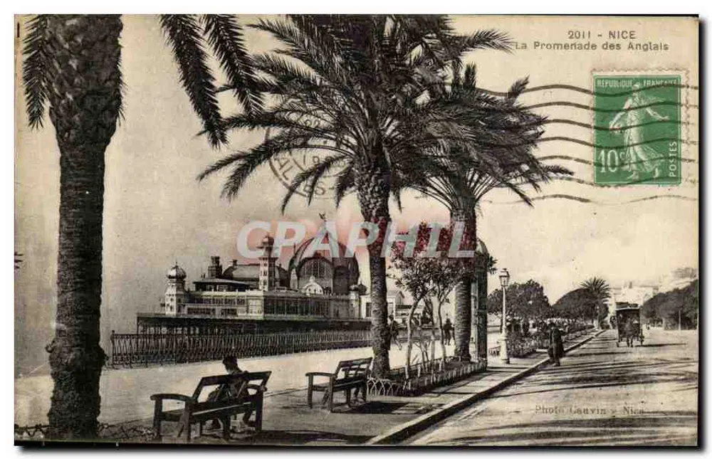 Nice - A Promenade dos Ingleses — Foto Louvin, Nice, n° 2011 - Frente