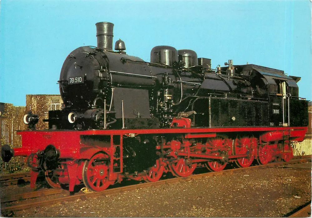 Dampflokomotive 78 510 — Personenzug-Dampflokomotive der DB — Privatedition - Vorderseite