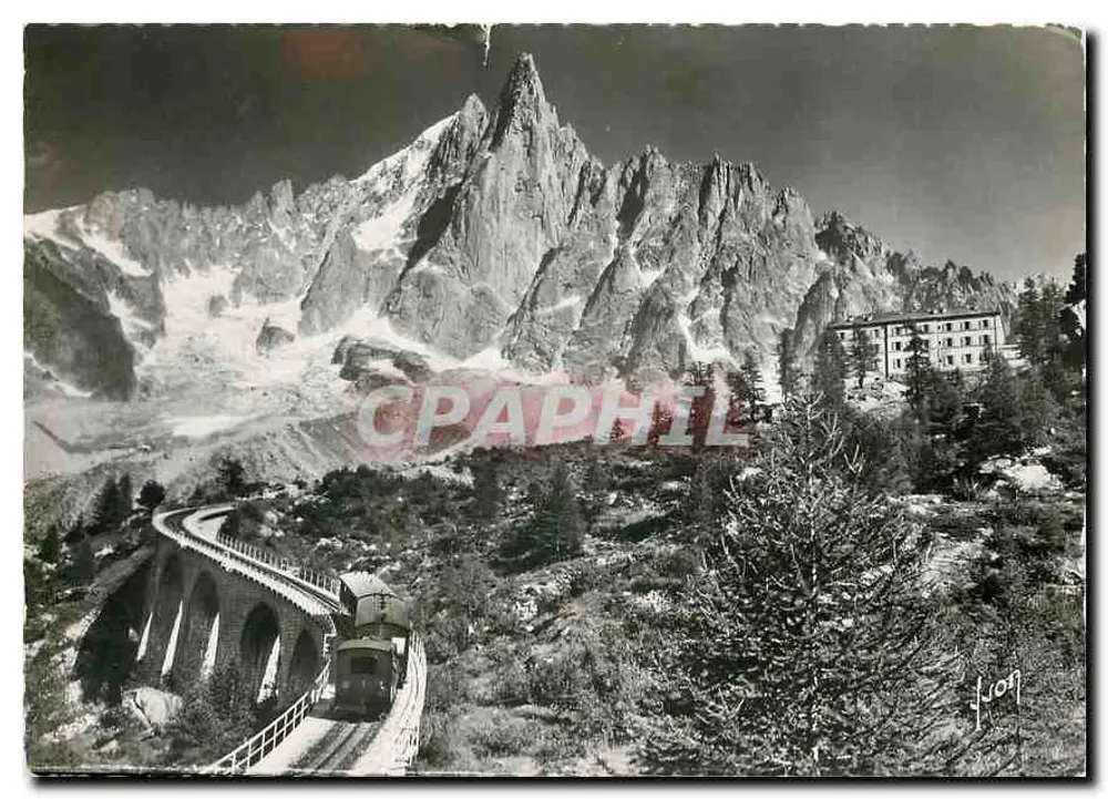 Chamonix (Haute-Savoie) - Ansicht der Aiguille du Dru und des Hotels Montenvers — Les Éditions d'Art, Paris, Nr. I.B. 766 - Vorderseite
