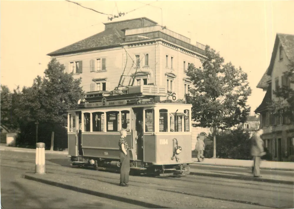 Tram in Zürich — Ce 2/2 1184 — Verlag B. Lautwiler, Zürich - Vorderseite