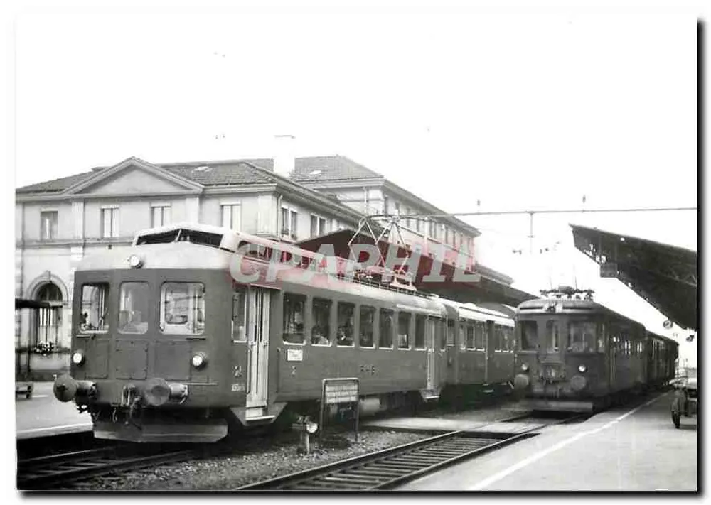 Rorschach — Bahnhof und Züge — Foto H. Waldburger - Vorderseite