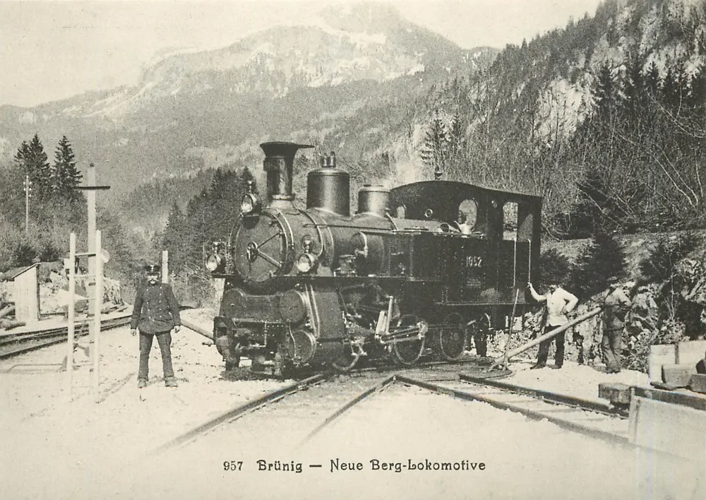 Brünig — Nova locomotiva de montanha — Ernst & Leutwiler, Zurique - Frente