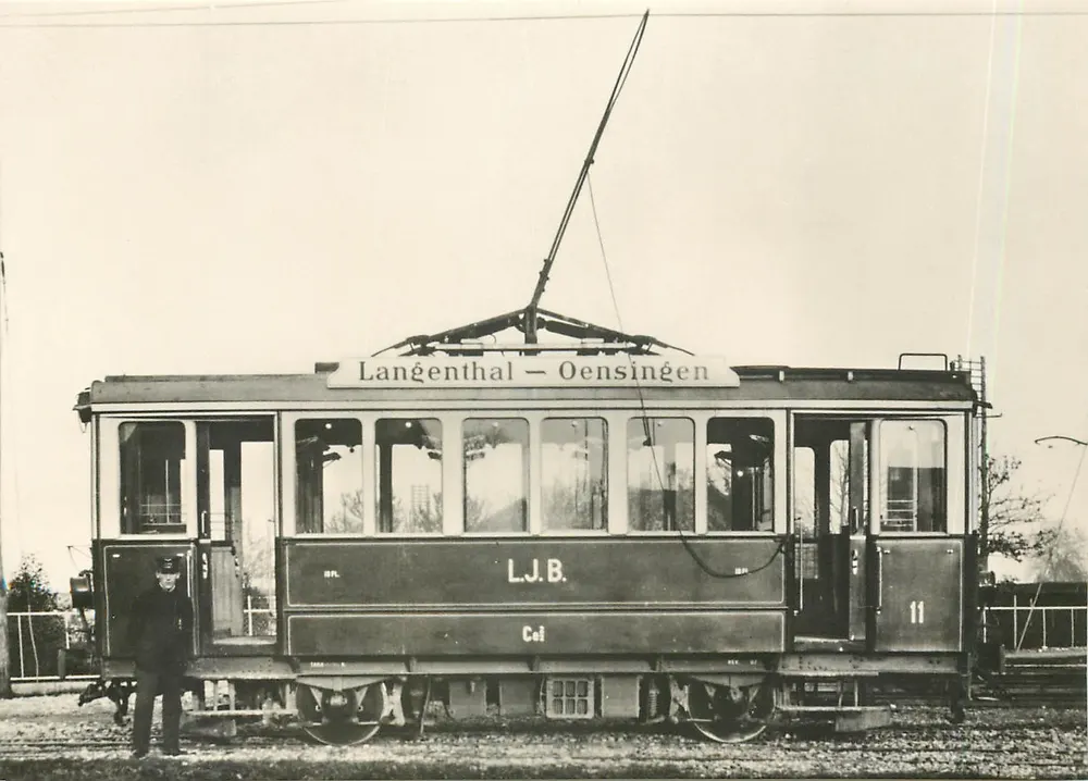 Tramway L.J.B. — Langenthal – Oensingen — Ce 2/2 n°11 — Ernst B. Leutwiler Verlag - Vorderseite