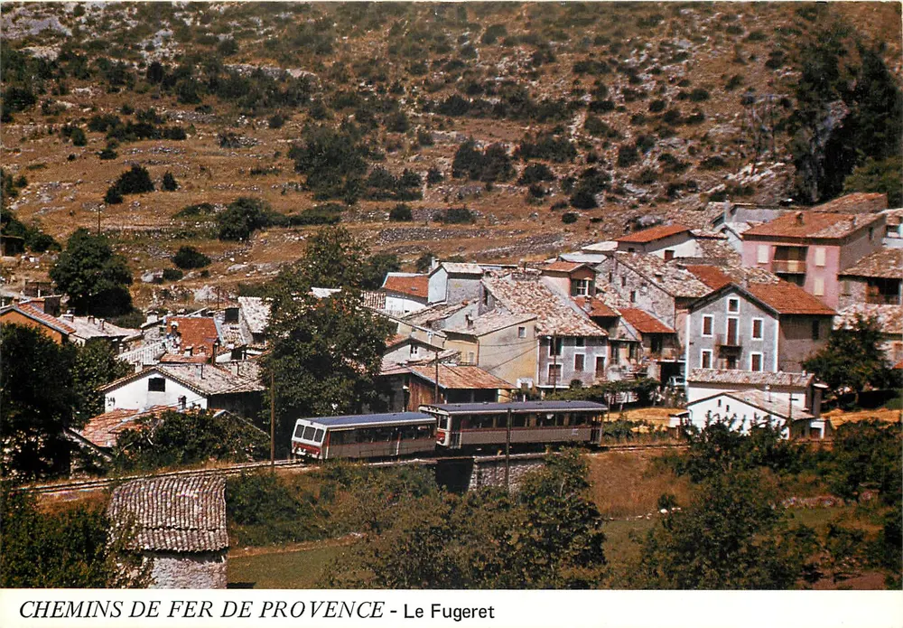 Le Fugeret — Chemins de Fer de Provence — Éditions J. Chausseard - Recto