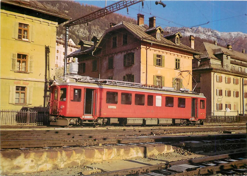 Rhätische Bahn — erster Wechselstromfahrzeug in der Schweiz — Ernst B. Leutwiler Verlag - Vorderseite