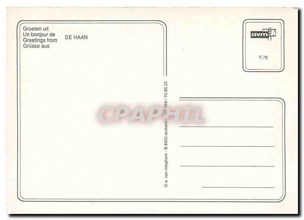डी हान — शहर और चर्च की दृश्य — एवीएम, एफ.79 - पीछे