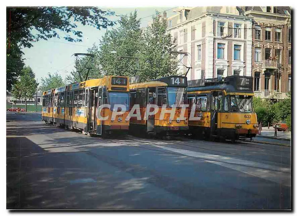 Tramwaje 811, 739 i 637 w Amsterdamie — Plantage-Parklaan — Verlag Schweeers + Wall, Aachen - Awers
