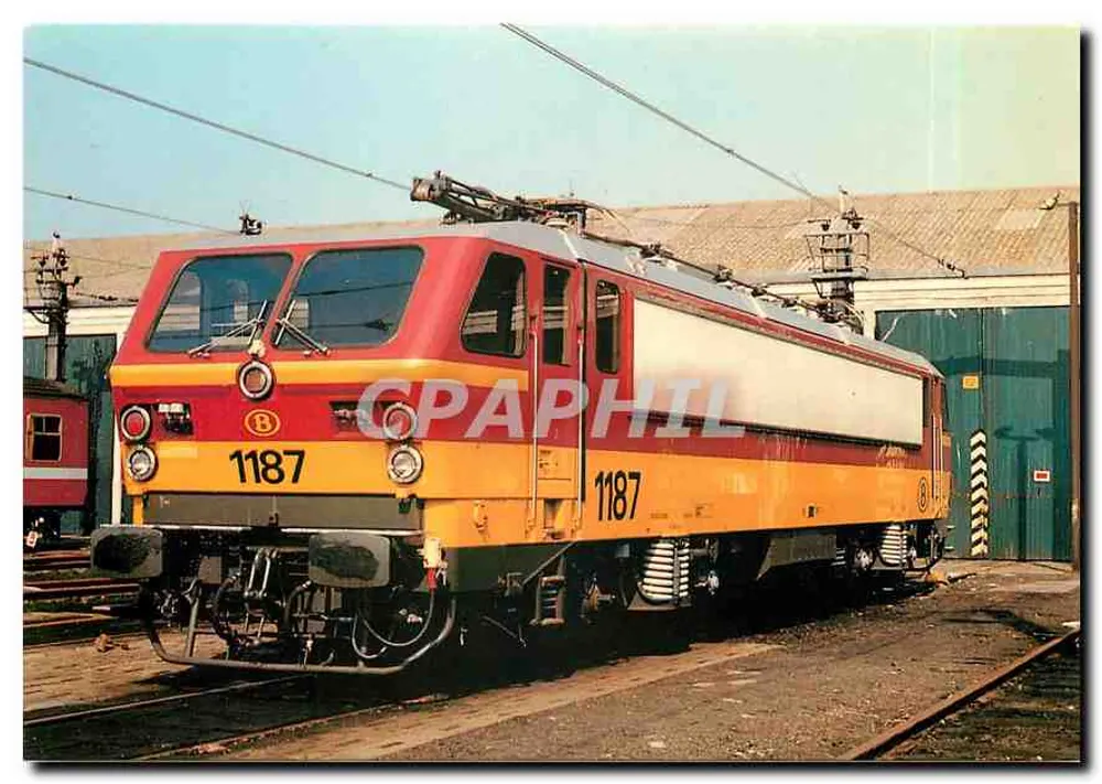 BB 1187 — Locomotive bicourant de la S.N.C.B. — Éditions du Cabri - Recto