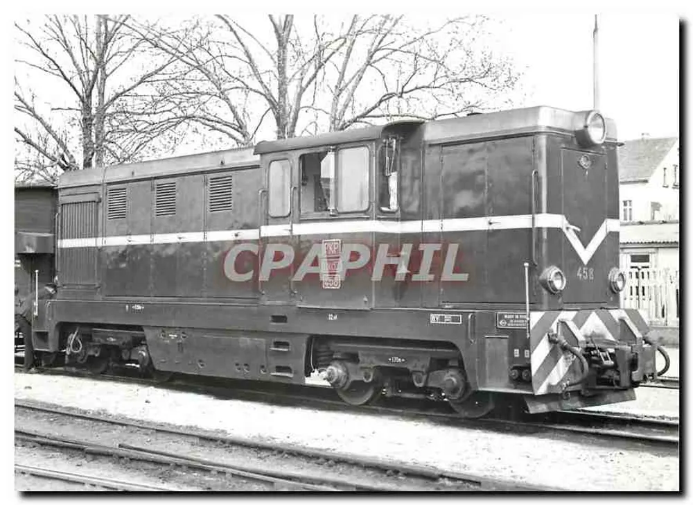 Locomotive diesel Lxd2 N° 458 à Gryfice — BVA, av. de Provence 16, 1000 Lausanne — Photo J-L. Rochaix - Recto