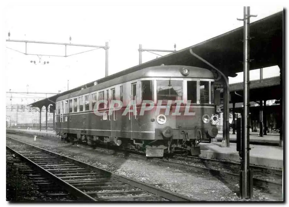 इलेक्ट्रिक ट्रेन MThB BCFm 2/4 251 — विल, सॉयर/एसएलएम, 1948 — फोटो एफ. स्टैबले - आगे