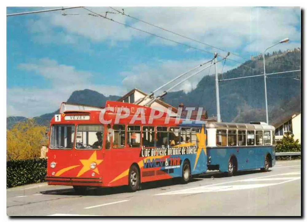 Trolleybus Vevey — publicidade VMCV-THR — Edições Contact! 2002 - Frente