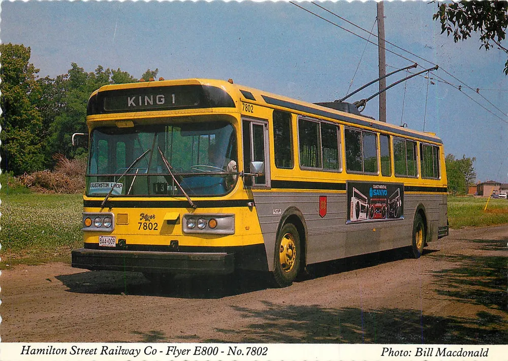 Ônibus King 1 — Hamilton Street Railway Co — Peacock Postcards - Frente