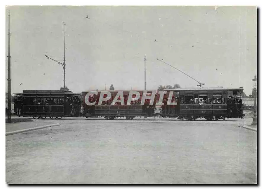 Convoi classique de tramway à Liège — 1905 — Édition GTF a.s.b.l. - Recto