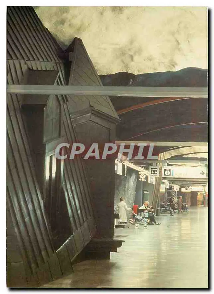 Stockholm - Sundbybergs Centrum — Metro Station — Artistic Decoration by Lars Kleen - Front