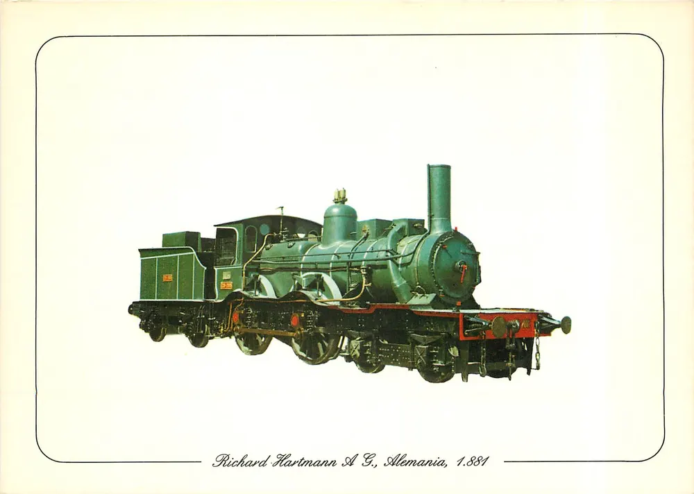 Stoomlocomotief — Richard Hartmann A.G., Duitsland, 1881 - Voorkant