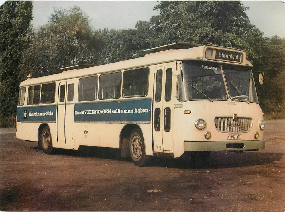 Ônibus Büssing 12 RU 7 HR — 1961 — Kölner Verkehrs-Betriebe AG - Frente