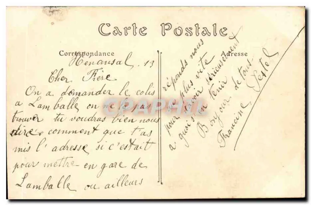 SAINT-BRIEUC. Blick auf das Tal des Gouët von den Höhen des Plérin — ND Fotografie n°128 - Rückseite