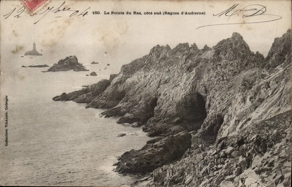 A Ponta do Raz, lado sul (Região de Audierne) — Coleção Villard, Quimper — n° 150 - Frente