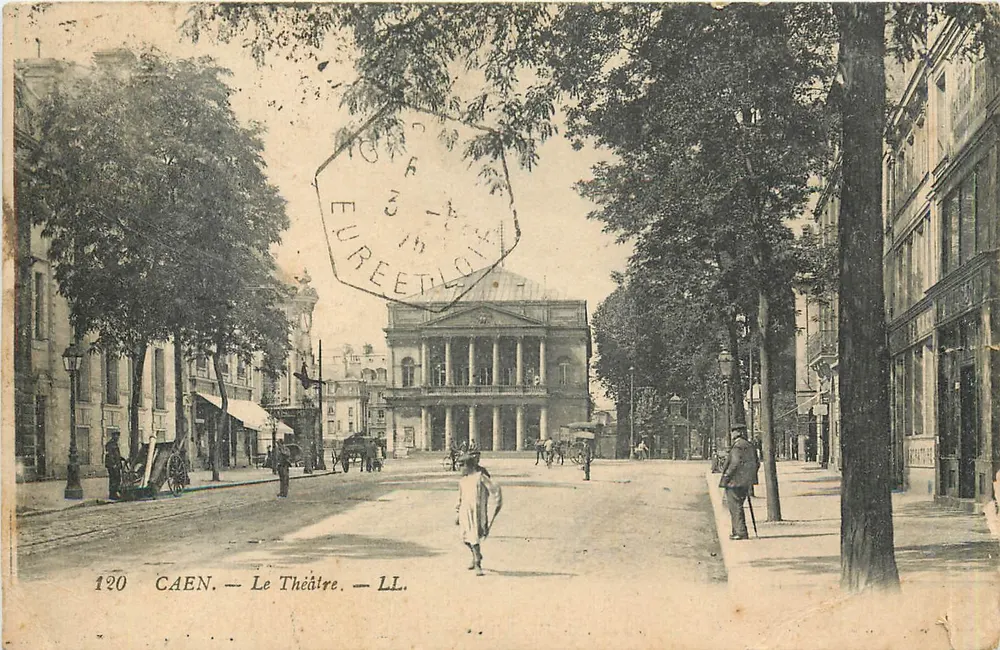 Caen — Le Théâtre — LL. — Éditeur LL. — N° 120 - Frente
