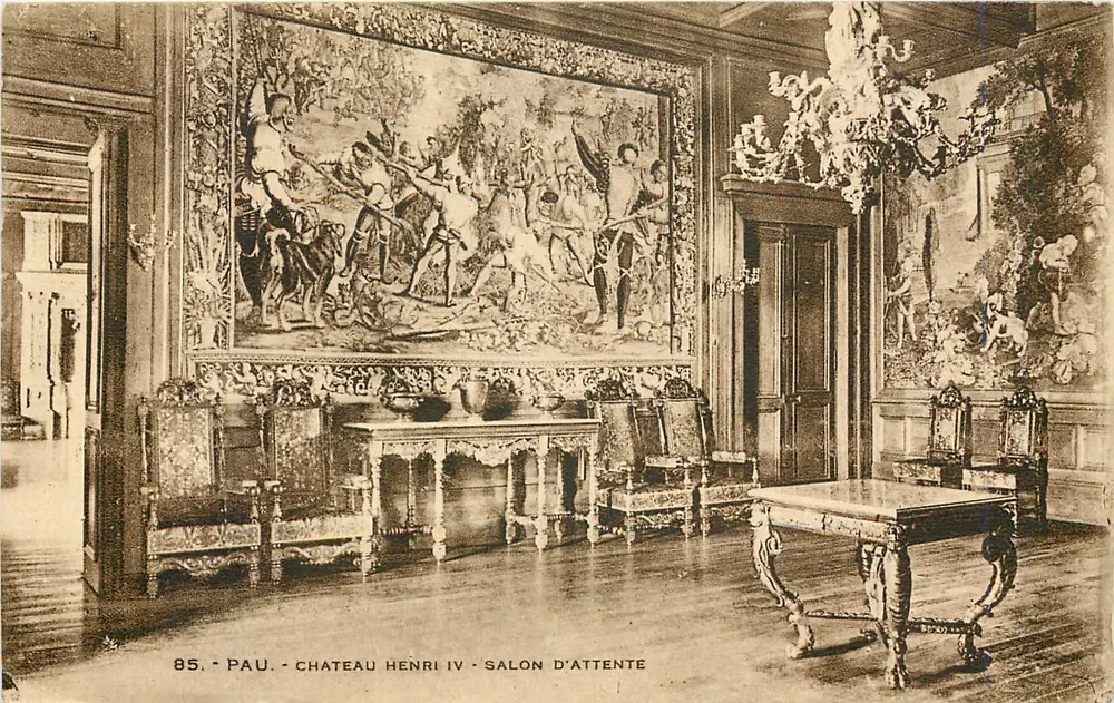 Pau - Château Henri IV - Salon d'Attente — Phototypie Lhondle frères, Toulouse - Recto