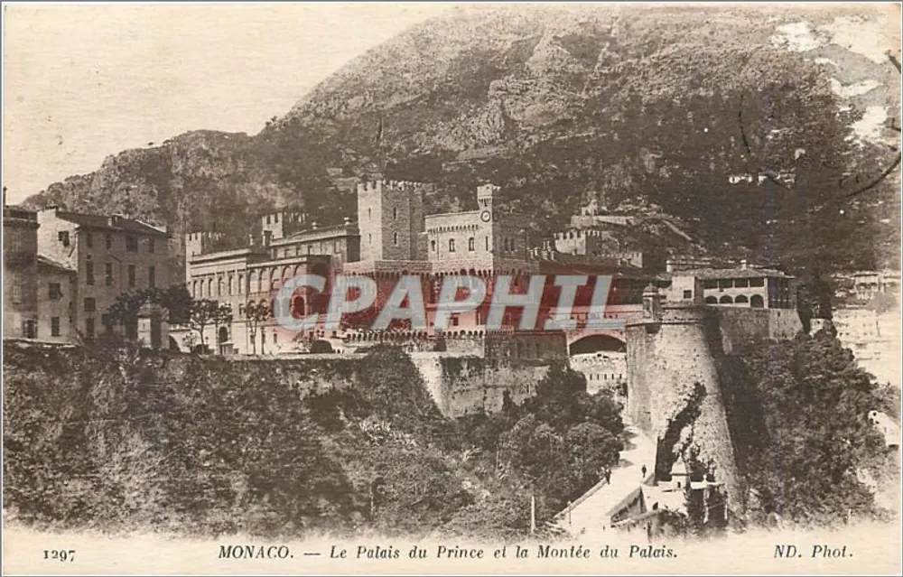 Monaco — Le Palais du Prince et la Montée du Palais — ND. Phot. - Recto