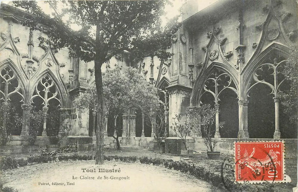 El Claustro de San Gengoult — Toul — editor Poirot - Anverso