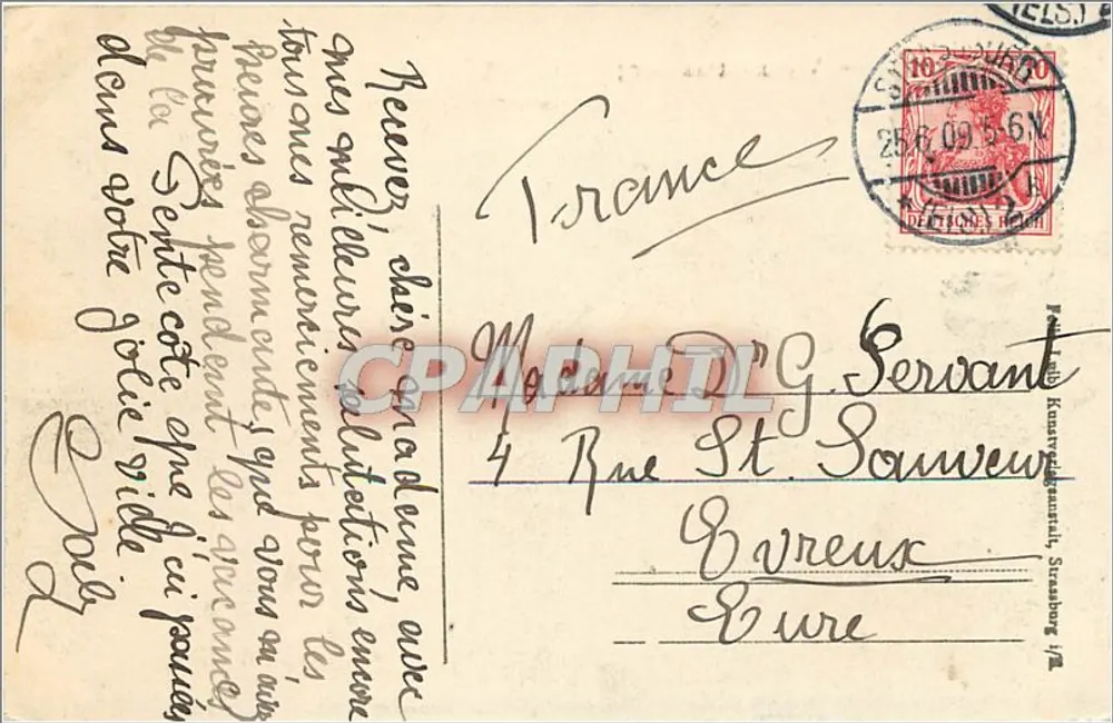 Alt-Strassburg — Velha Strasbourg — Strasbourg - Verso