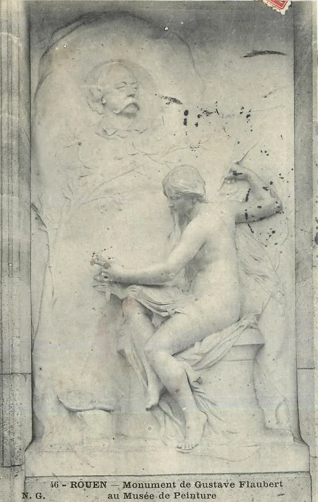 Rouen — Monument de Gustave Flaubert au Musée de Peinture — N.G. n°46 - Recto