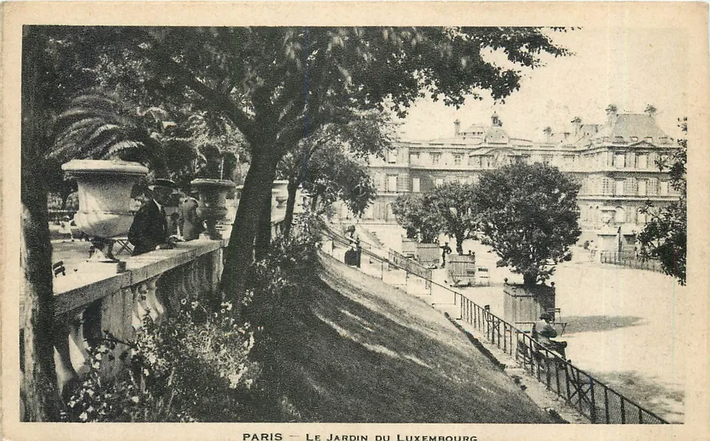 Paris — O Jardim do Luxembourg - Frente