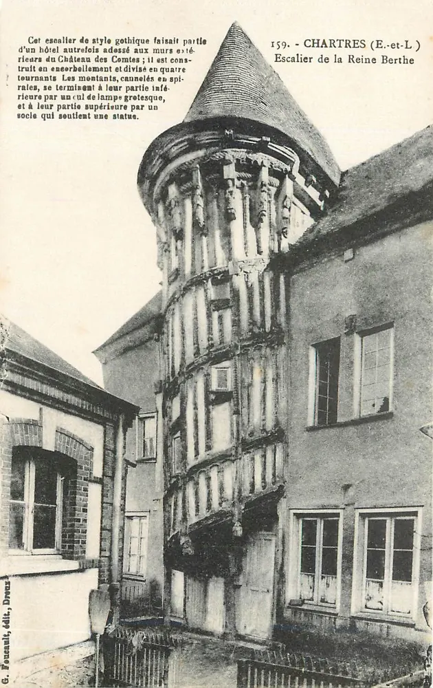 Escada da Rainha Berthe — Chartres (E.-et-L.) — G. Fonanle, editor, Dourz - Frente