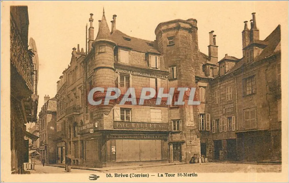 Brive (Corrèze) — View of Saint-Martin Tower — Publisher: C. P. A. P H I L - Front