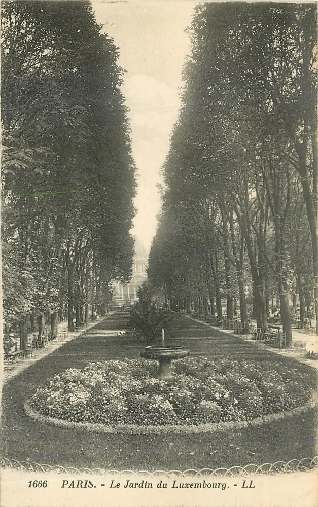 Paris - O Jardim do Luxembourg - LL - Frente