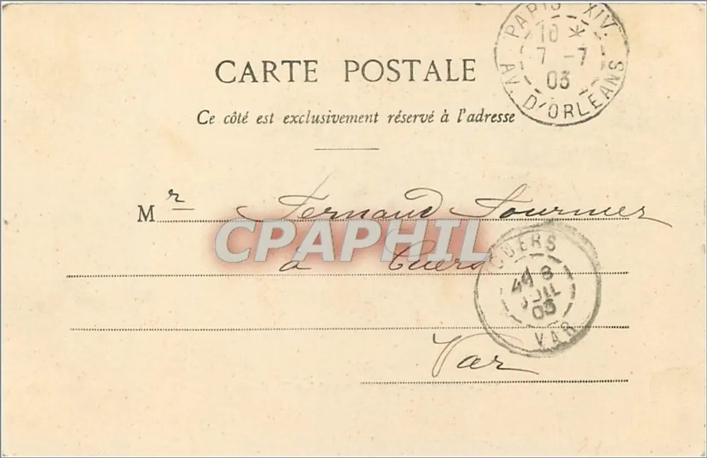 Paris — A Sena e as Tuileries — Editor não identificado, n° 15 - Verso