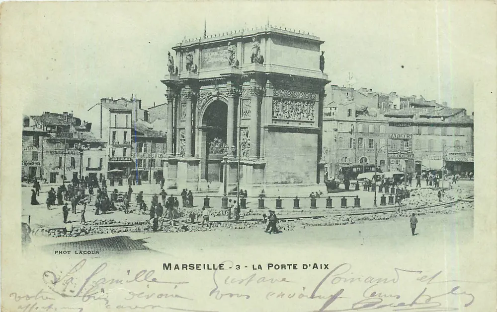 Marselha — A Porta de Aix — Phot Lacour, n°3 - Frente