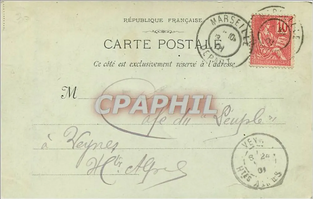 Marselha — A Porta de Aix — Phot Lacour, n°3 - Verso