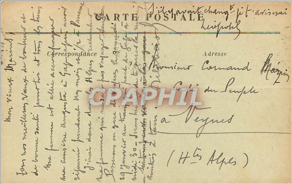 Paris — Die Gare du Nord und der Boulevard Deûmain — A. P. - Rückseite