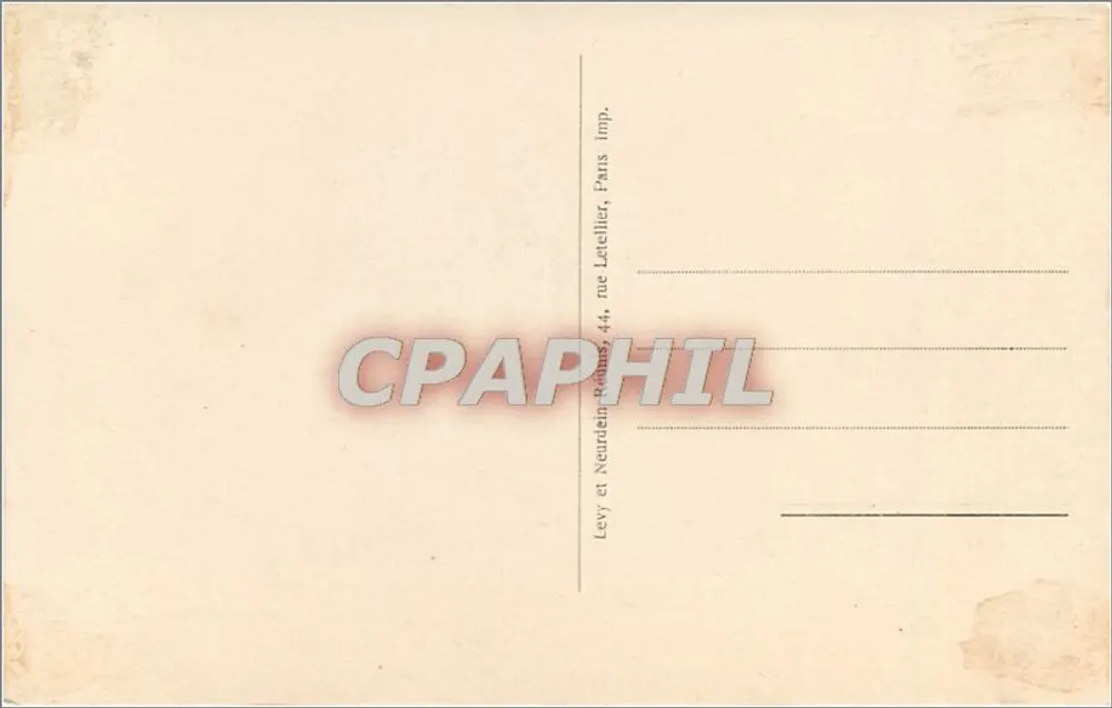 Palácio de Versalhes — Fonte de água — Grupo de Crianças com o Duque de Orleães — editor: Levy et Neudain, n° 287 - Verso