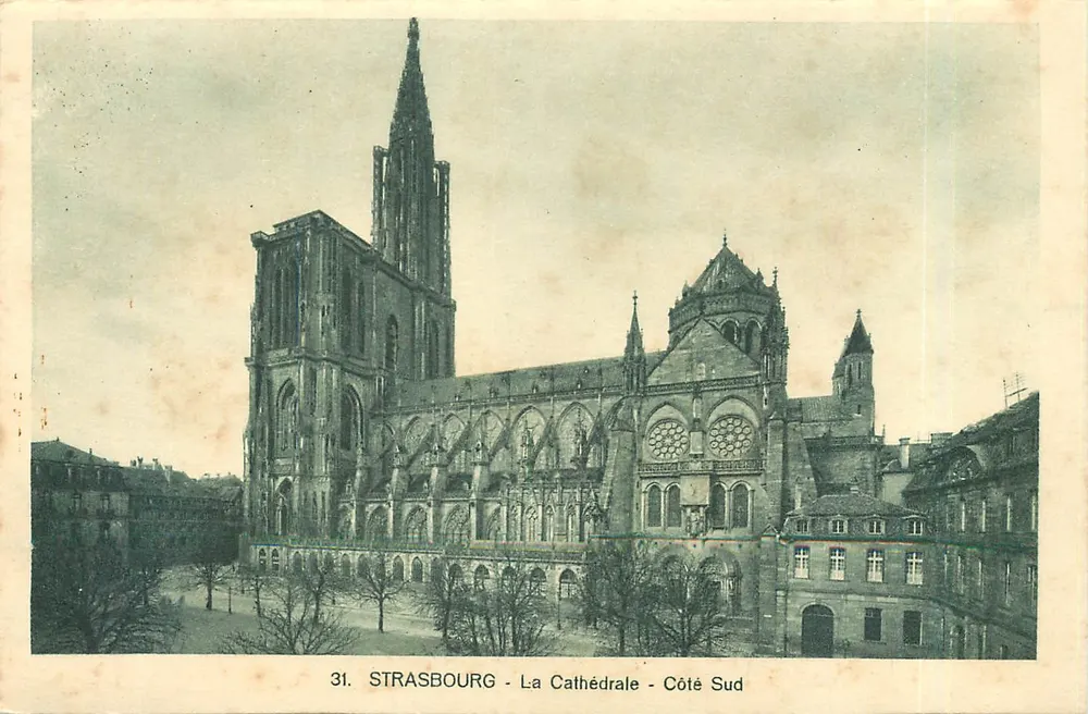 Estrasburgo - A Catedral - Lado Sul — n°31 — Compagnie Alsacienne des Arts Typographiques - Frente
