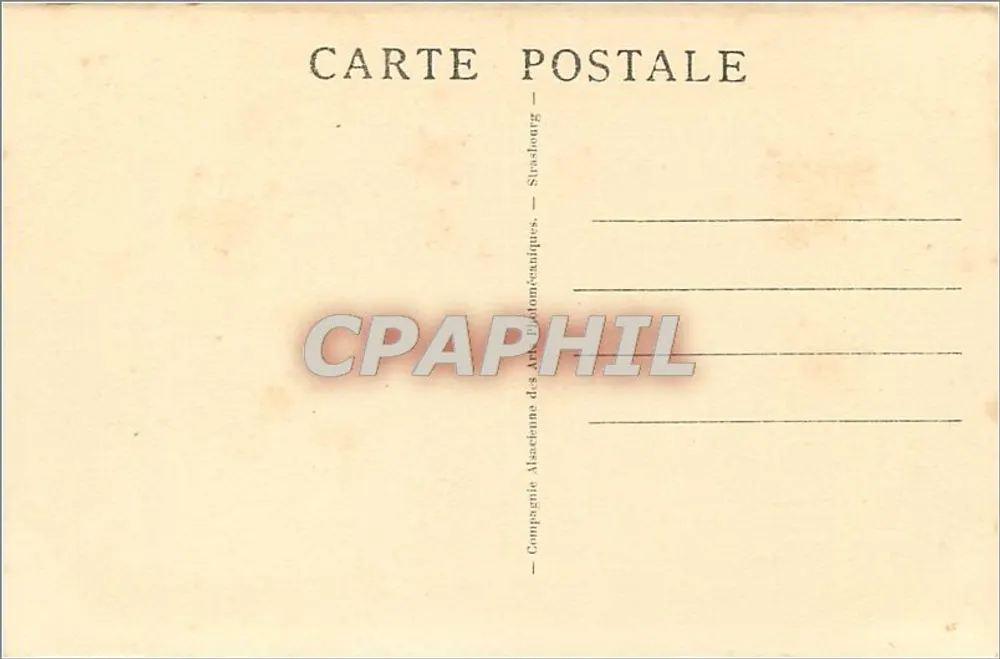 Estrasburgo - A Catedral - Lado Sul — n°31 — Compagnie Alsacienne des Arts Typographiques - Verso