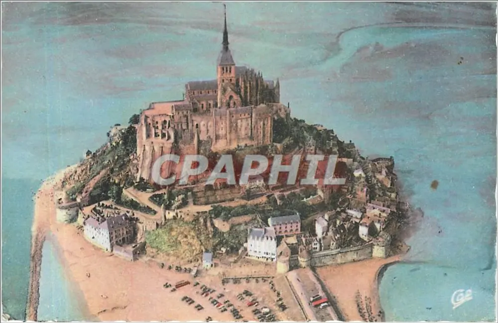 Mont Saint-Michel — Luftbild — Cie des Arts Photographiques, Paris - Vorderseite