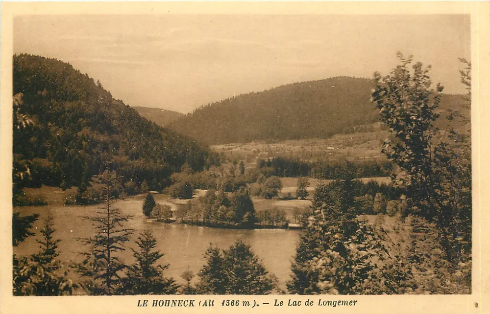 O Hohneck (Alt 1566 m.) — O Lago de Longemer — Edição Bernez, O Hohneck - Frente