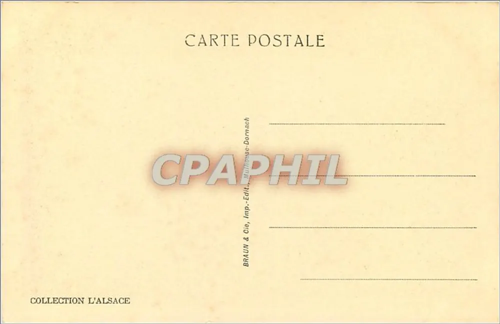 Le Hohneck (Alt. 1366 m.) vu de la Martinswand — Collection L'Alsace — n° 2090 - Verso