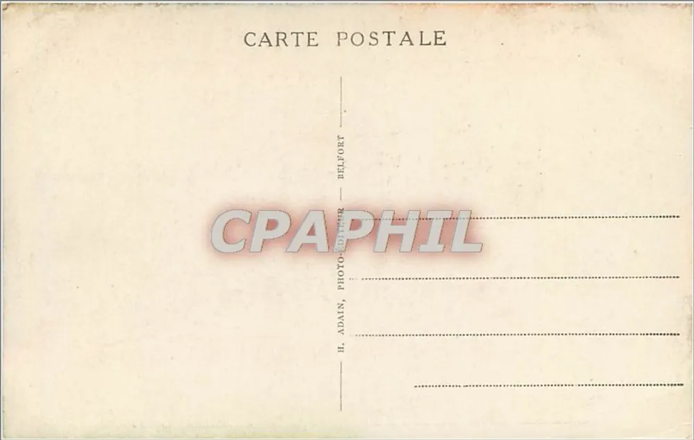 Belfort — O Leão (Obra de Bartholdi) — CAP - Verso