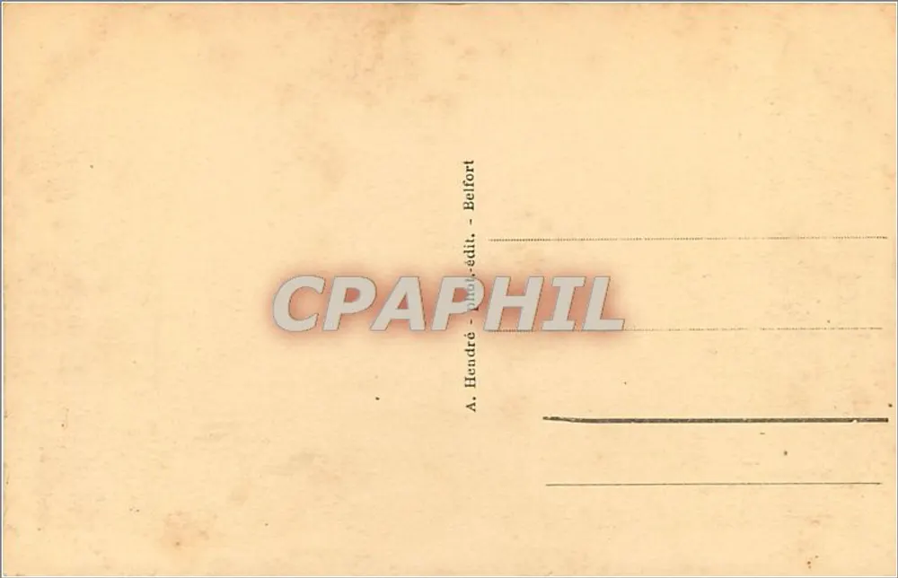 Belfort — Vista geral — A. Hendrè, Belfort - Verso