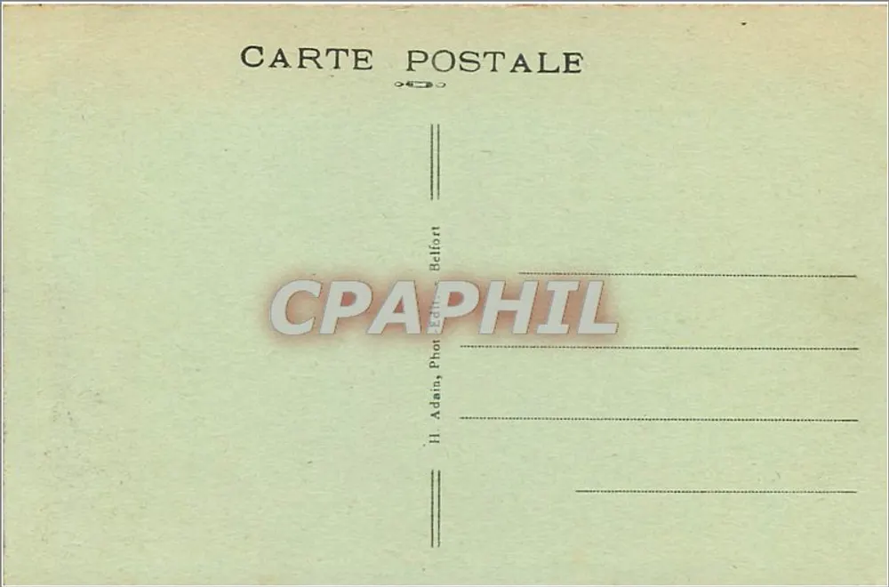 Belfort (Territoire) — Vue des Tours Saint-Christophe — Éditeur Adami, n°185 - Verso