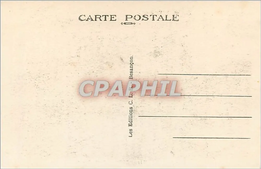 Besançon-les-Bains — Porte Rivotte — Editor C. L. Besançon, n° 57 - Verso