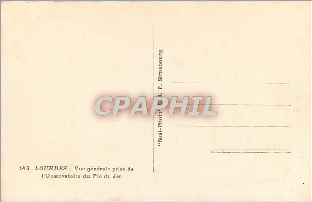 Lac de Lourdes — Luftbild — C.A.A. - Rückseite